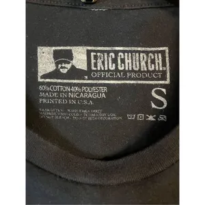 Eric Church Black T Shirt Size Small (3754) thumbnail 2