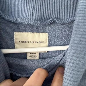 American Eagle Blue Turtleneck Sweatshirt thumbnail 4