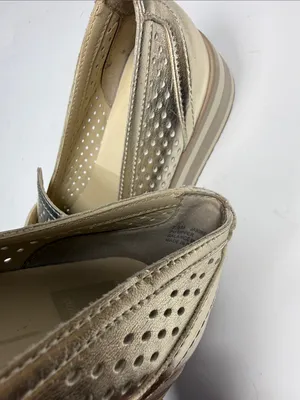 Dolce Vita Janine Chunky Platform Sole Slip-On Shoe Metallic Gold S-595 Sz 7.5 thumbnail 9