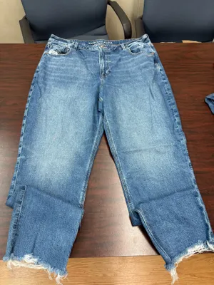 American Eagle Strigid High Rise Mom Jeans Size 18 Long thumbnail 1