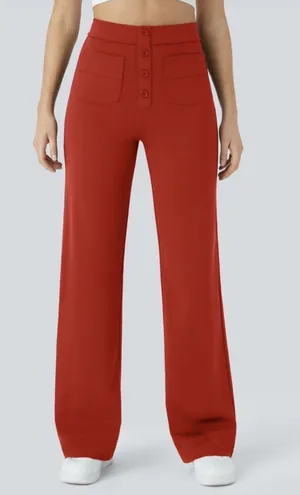 Red Halara Fun Work Pants  thumbnail 1