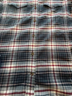 Carhartt Women’s Hamilton Flannel Shirt M 8/10 Navy Plaid 102260 Fall 2016 thumbnail 2