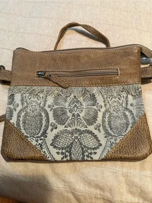 Myra Bag Brown Canvas Patterned Crossbody thumbnail 7