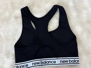 New Balance Black Racerback Sports Bra thumbnail 3
