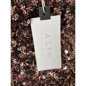 ASTR The Label Rose Gold Sequin Cutout Asymmetrical Mini Party Dress Size XS New thumbnail 9