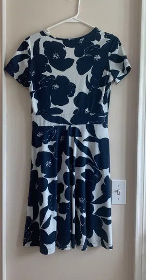 Amazon Blue Floral Dress thumbnail 2