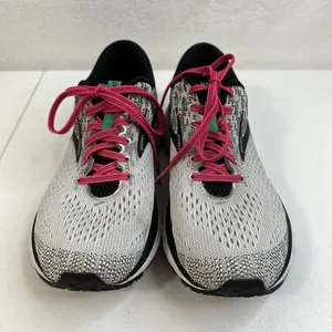 Brooks Ghost 11 Womens‎ 10 Sneakers White Black Pink Running 1202771B192 Shoes thumbnail 5
