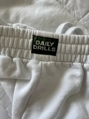 Daily Drills Sweatpants White thumbnail 3