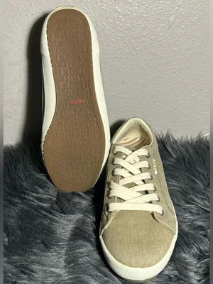 Taos Footwear Star Oat Wash Canvas Beige Canvas Lace-Up Women's Sneaker Size 8.5 thumbnail 8