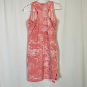 Puma | Pink Wavy Athletic Racerback Tank Dress Casual Athleisure Womens Large thumbnail 5