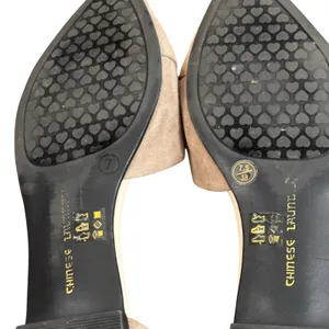 Chinese Laundry Ely Women Taupe Grey Faux Suede Pointed Toe D'Orsay Flats 7.5 38 thumbnail 8