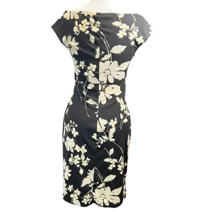 City Triangles Women's Y2K Black Floral Spring Wedding‎ Guest Dress Small thumbnail 4