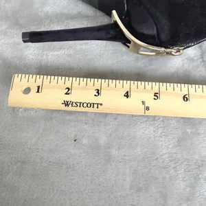 Ariz Suede Knee High Boots Glam Stiletto Pointed Toe Black Women Size 10 thumbnail 6