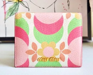 Limited Edition Floral Compact Leather Wallet thumbnail 1