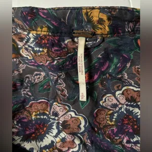 Free People Women’s Floral Bomber Jacket Size Small thumbnail 3