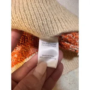 The General Good Fair Isle Collared Sweater Beige Orange Fall Size M NWT thumbnail 5