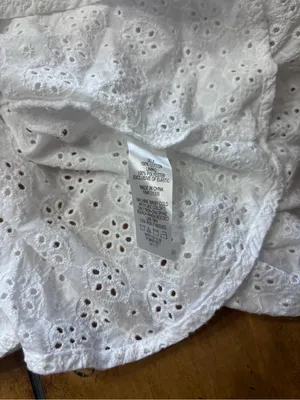 Nine Britton Plus Size White Eyelet Blouse thumbnail 6