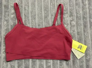 all in motion Rose Red Strappy Sports Bralette thumbnail 1