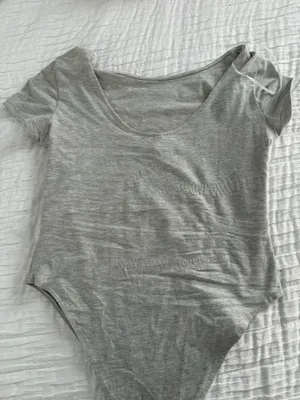 Grey H&M low back body suit thumbnail 2