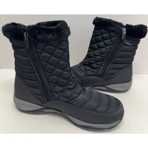 Easy Spirit Winter Boots Size 9.5 Black Removable Footbed Water Repellent NEW‎ thumbnail 7