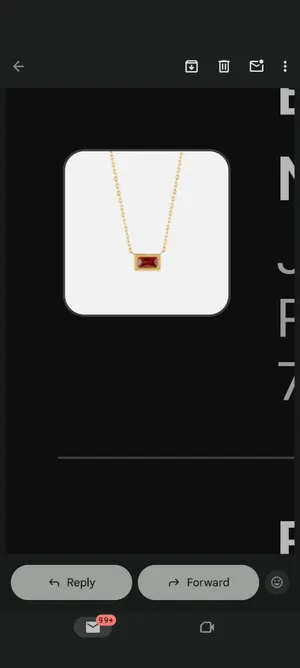 Beautiful Earth garnet necklace thumbnail 2