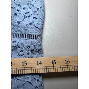 Abercrombie & Fitch‎ Cornflower Blue Spaghetti Strap Dress Large Crochet thumbnail 9