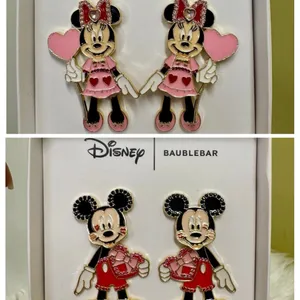 Disney Baublebar Mickey Minnie Love Valentines Day Earrings bundle NIB thumbnail 2