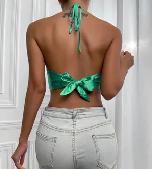 silk crop top thumbnail 2