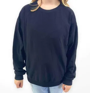 MICHAEL KORS Black Knit Long Sleeve Round Neck Sweatshirt thumbnail 9