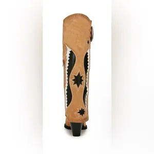 NWT Zodiac Western Boot Faux Suede Caramel size 7 thumbnail 6