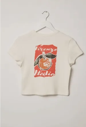 🆕🍊Vintage Canvas Orange Italia Tee thumbnail 2