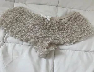 ruffle babydoll shorts Tan thumbnail 1