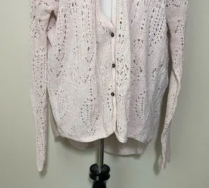 Free People New Romantics Pointelle Cardiagn Sweater thumbnail 3