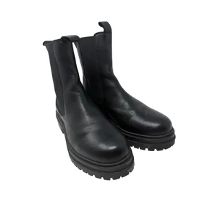Miz Mooz Black Leather Chelsea Boots Chunky Lug Sole Platform Black Size US 6 thumbnail 3