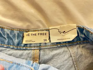 free people denim mini skirt thumbnail 3