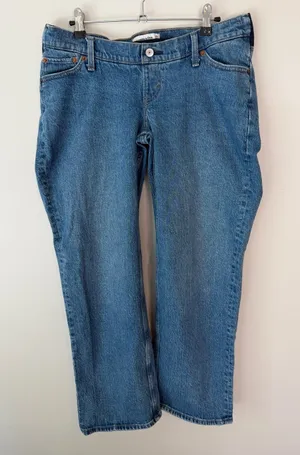 Abercrombie & Fitch Maternity Baggy Jeans 27 SHORT thumbnail 1