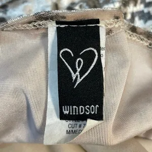 Windsor Beige Velvet Velour Snakeskin Cami Sleeveless Tank Mini Bodycon Dress M thumbnail 5
