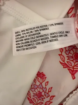 Roller Rabbit x Target Bouquet Drawstring Skort Shorts Pink Limited Edition M thumbnail 14