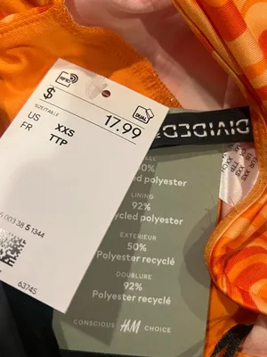 H&M Orange Swirl Mini Dress thumbnail 4