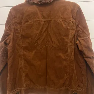 Jason Maxwell brown corduroy denim jacket fur collar‎ size M NWT thumbnail 5