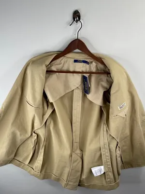 Polo Ralph Lauren Khaki Mckenzie Twill Blazer Sports Jacket Size 6 thumbnail 6