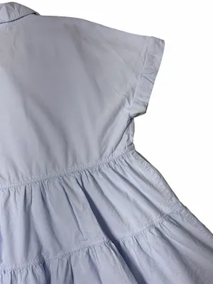 Zara Light Blue Short Sleeve Mini Dress / Long Tunic Womens XS thumbnail 8
