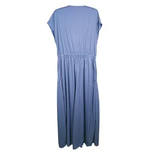 Halara Waffle Knit Wide Leg Jumpsuit Size XL Blue Minimal Casual Vacation Resort thumbnail 3