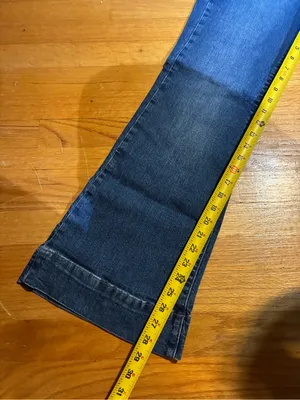 Gap 70's Flare High Rise Denim Stretch Blue Jeans Women's 28 6 Short NWT thumbnail 12