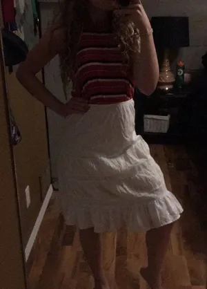 PacSun White skirt thumbnail 3