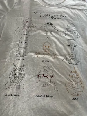 Disney Star wars “in a galaxy far far away” Tshirt thumbnail 6