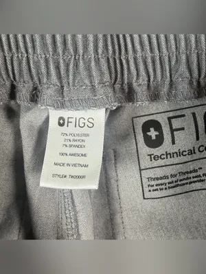 Figs Technical Scrubs Gray Top Pants Set Women's Size XSmall thumbnail 15