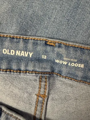 Old Navy Light Blue High Rise Loose Fit Jeans thumbnail 3