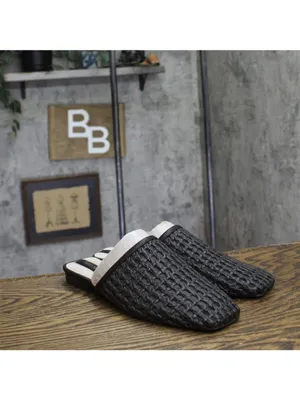NWT Franco Sarto Toba Mule Slip On Square Toe J8092S1 Black Woven 9M thumbnail 9