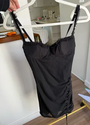I am Gia black mini dress thumbnail 1